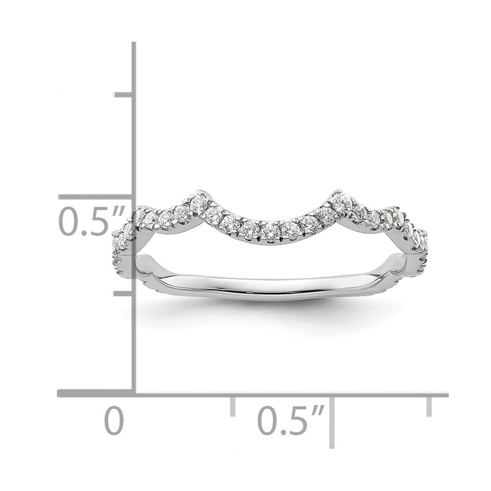 14K White Gold Lab Grown Diamond VS/SI FGH Wedding Band