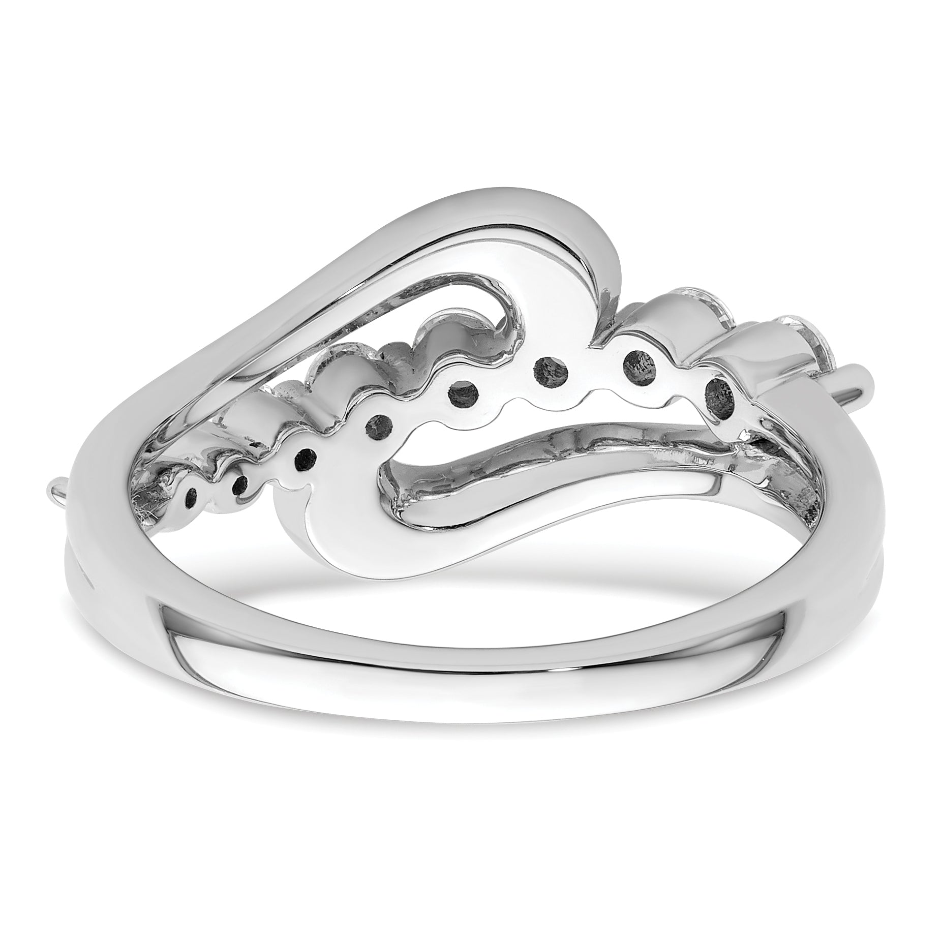 14k White Gold 1/2 carat Lab Grown Diamond VS/SI+ G+ Complete Fashion Ring