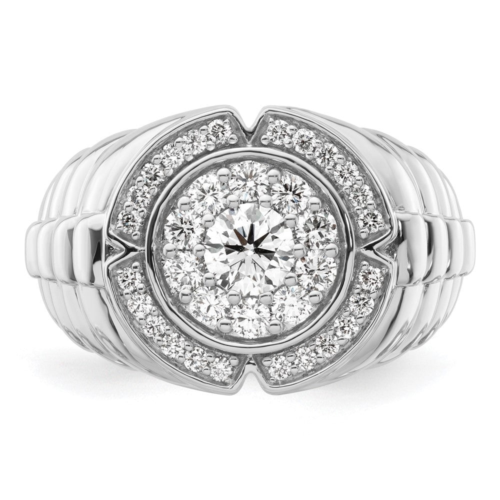 10K White Gold Lab Grown Diamond VS/SI FGH Men's Ring