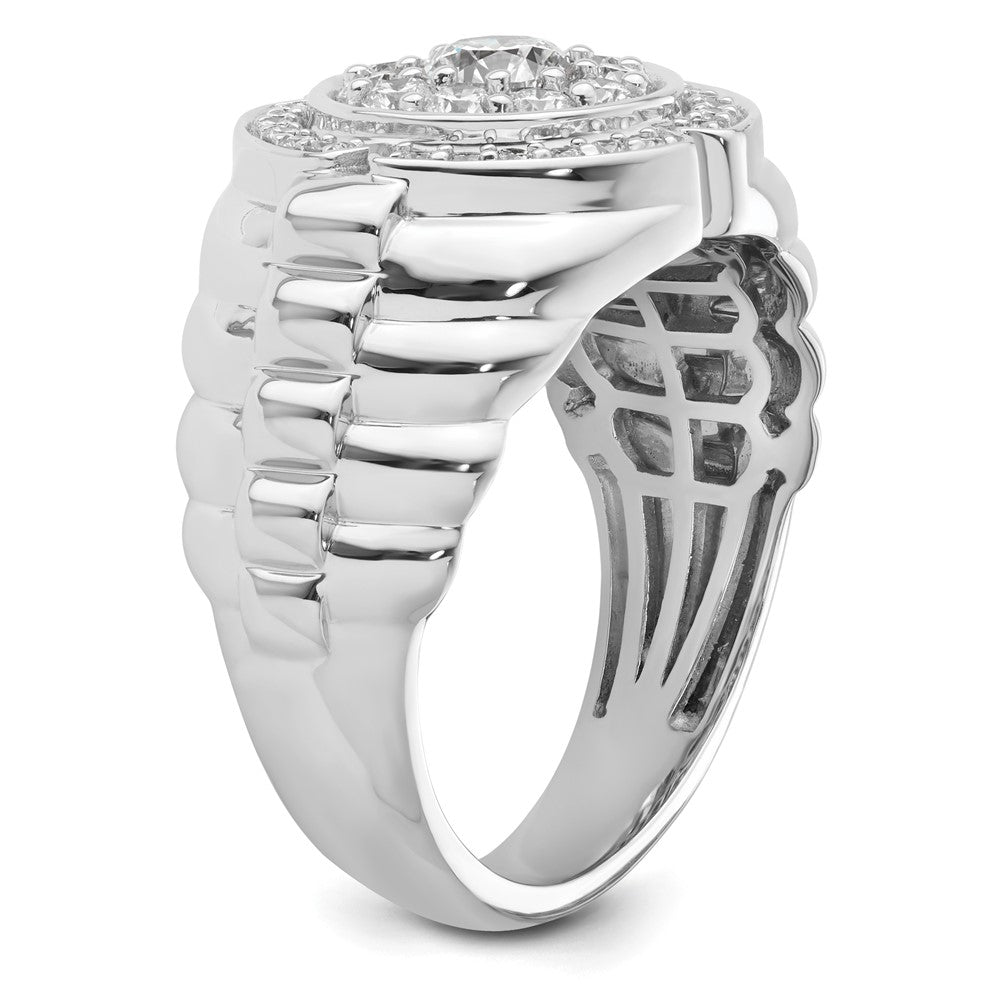 10K White Gold Lab Grown Diamond VS/SI FGH Men's Ring
