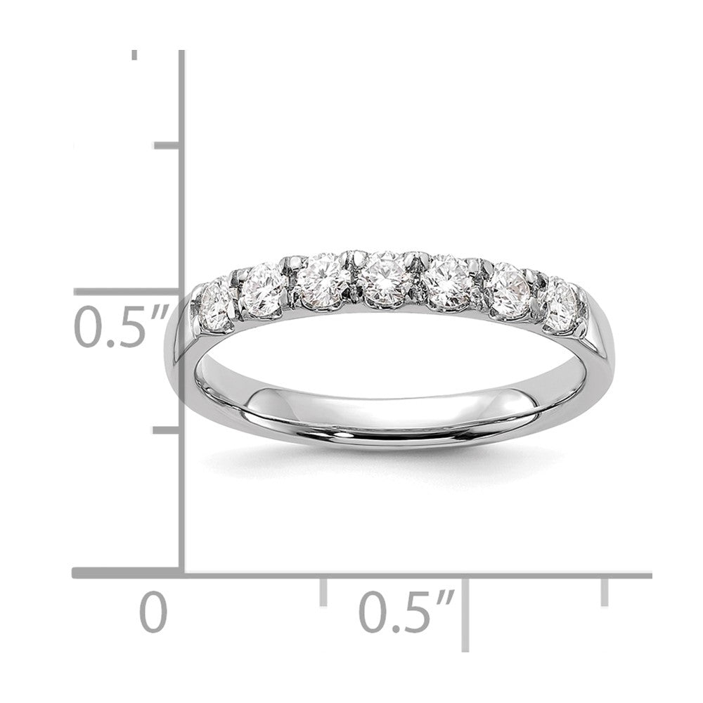 14K White Gold Lab Grown VS/SI FGH Dia 7-Stone Band