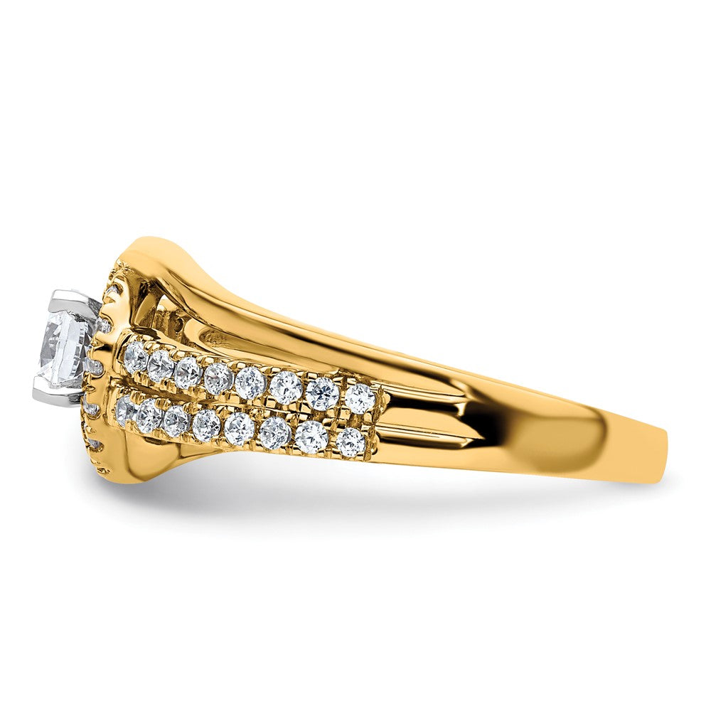 14ky Lab Grown Diamond VS/SI FGH Complete Eng. Ring