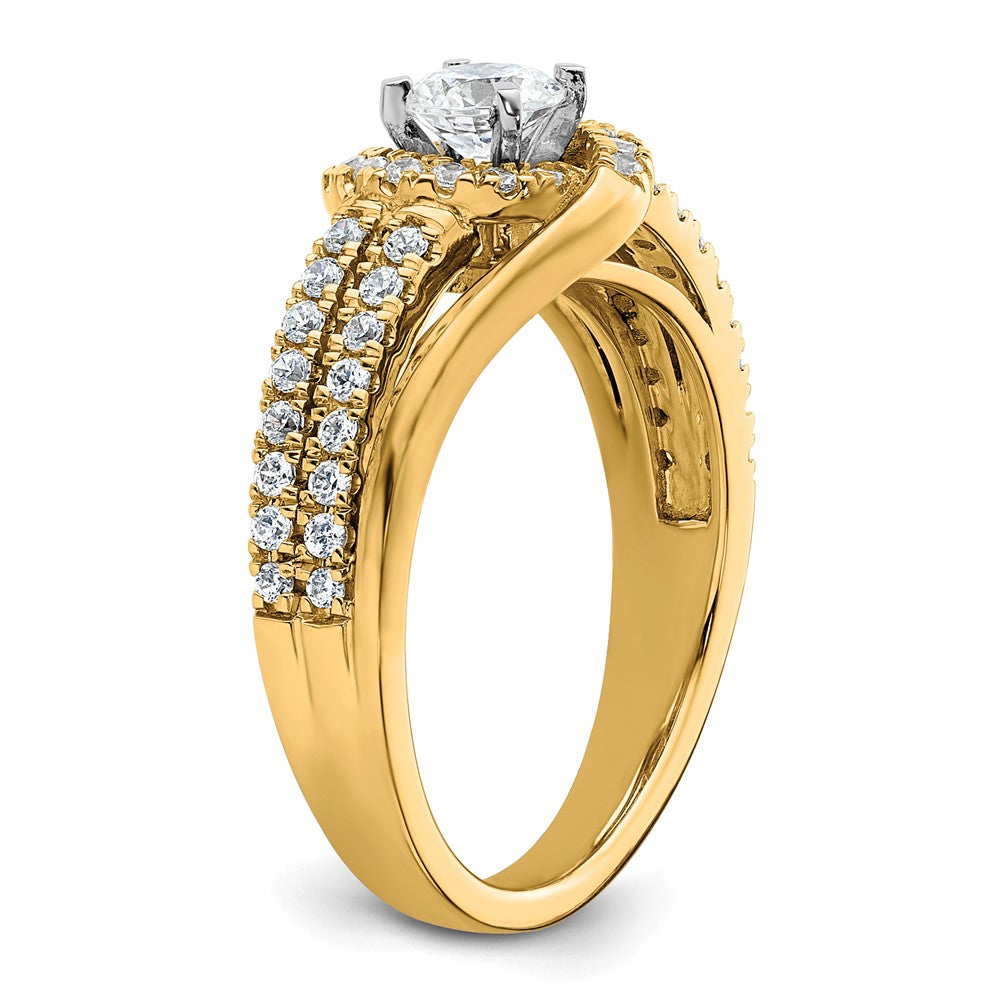 14ky Lab Grown Diamond VS/SI FGH Complete Eng. Ring