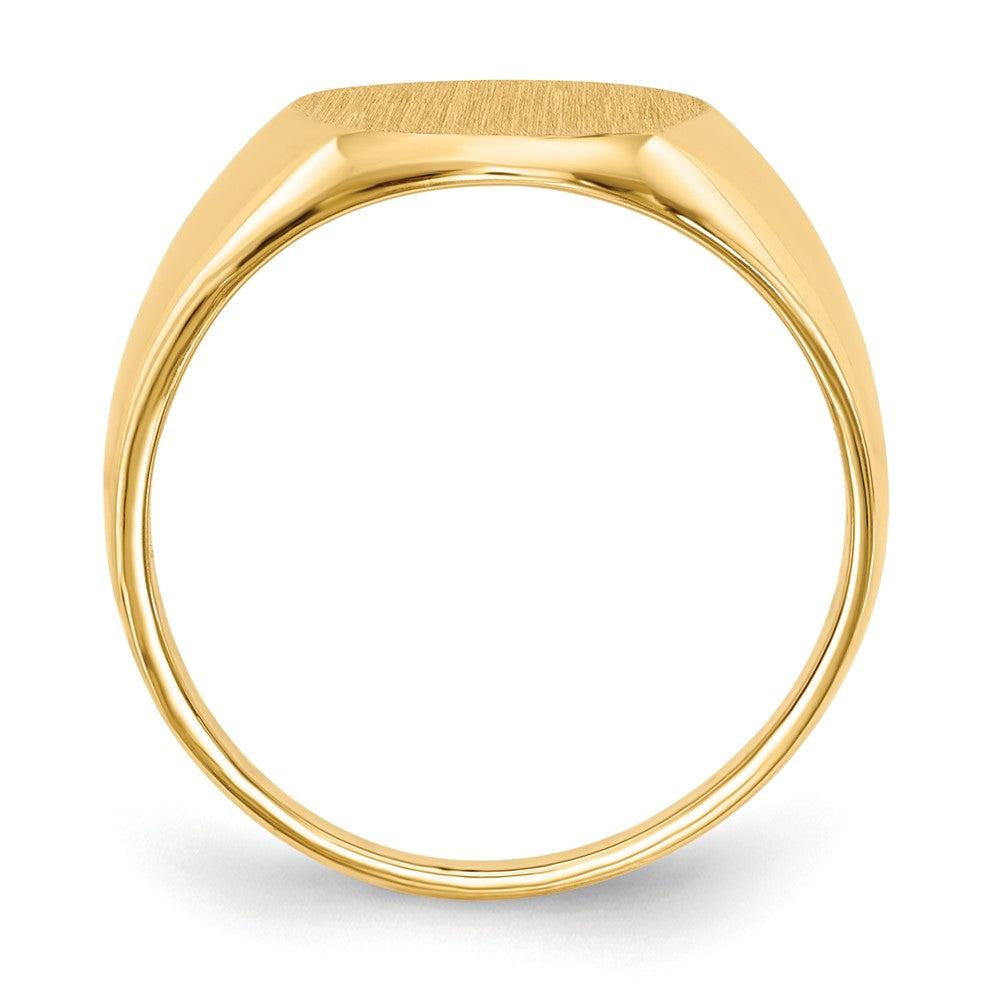 14k 12.5x11.0mm Open Back Signet Ring