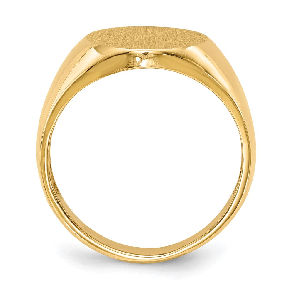 14k 13.5mm x 15.0mm Open Back Men's Signet Ring