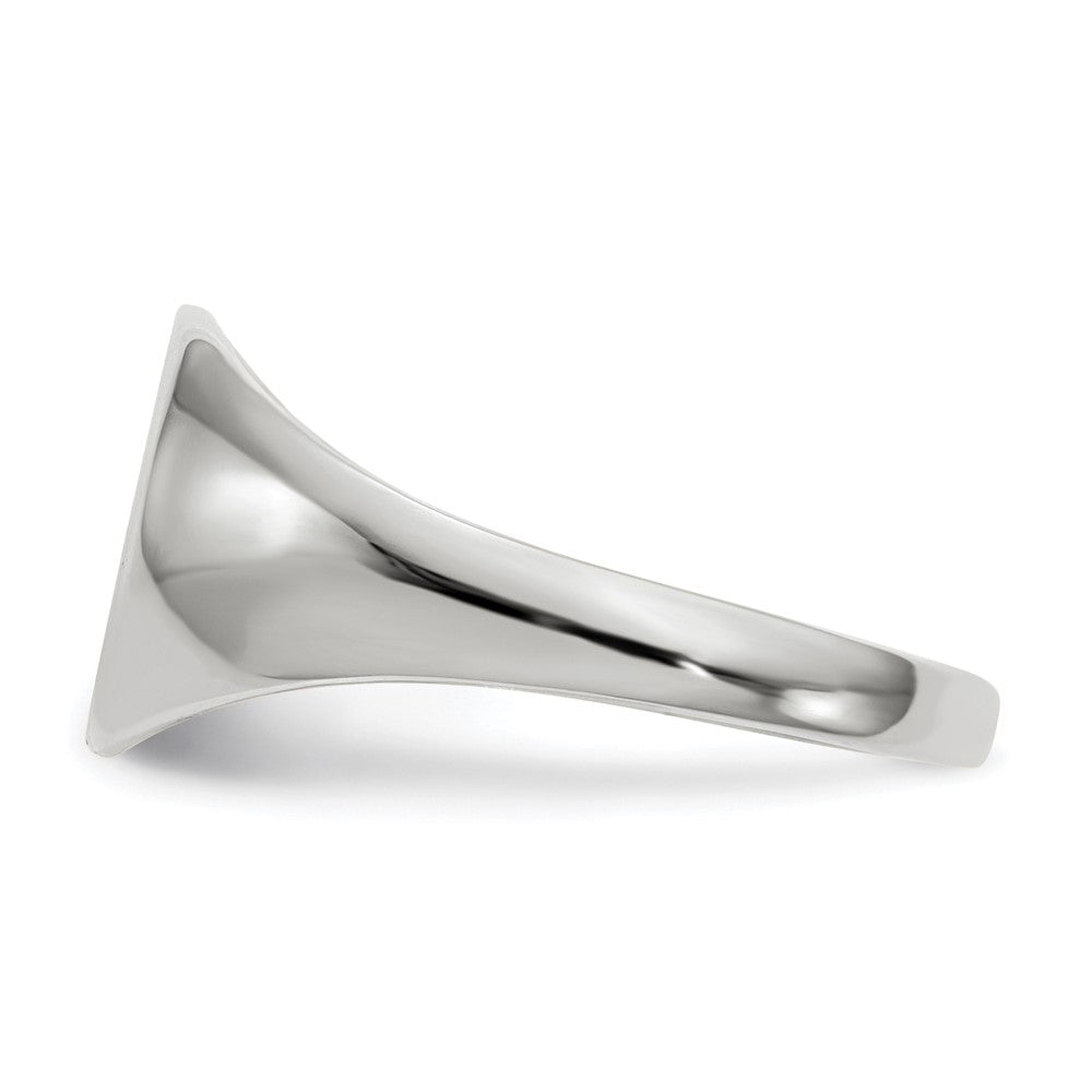 14kw 9.0x9.5mm Closed Back Signet Ring