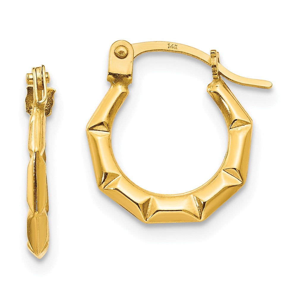 14k Madi K Tiny Hollow Hoop Earrings