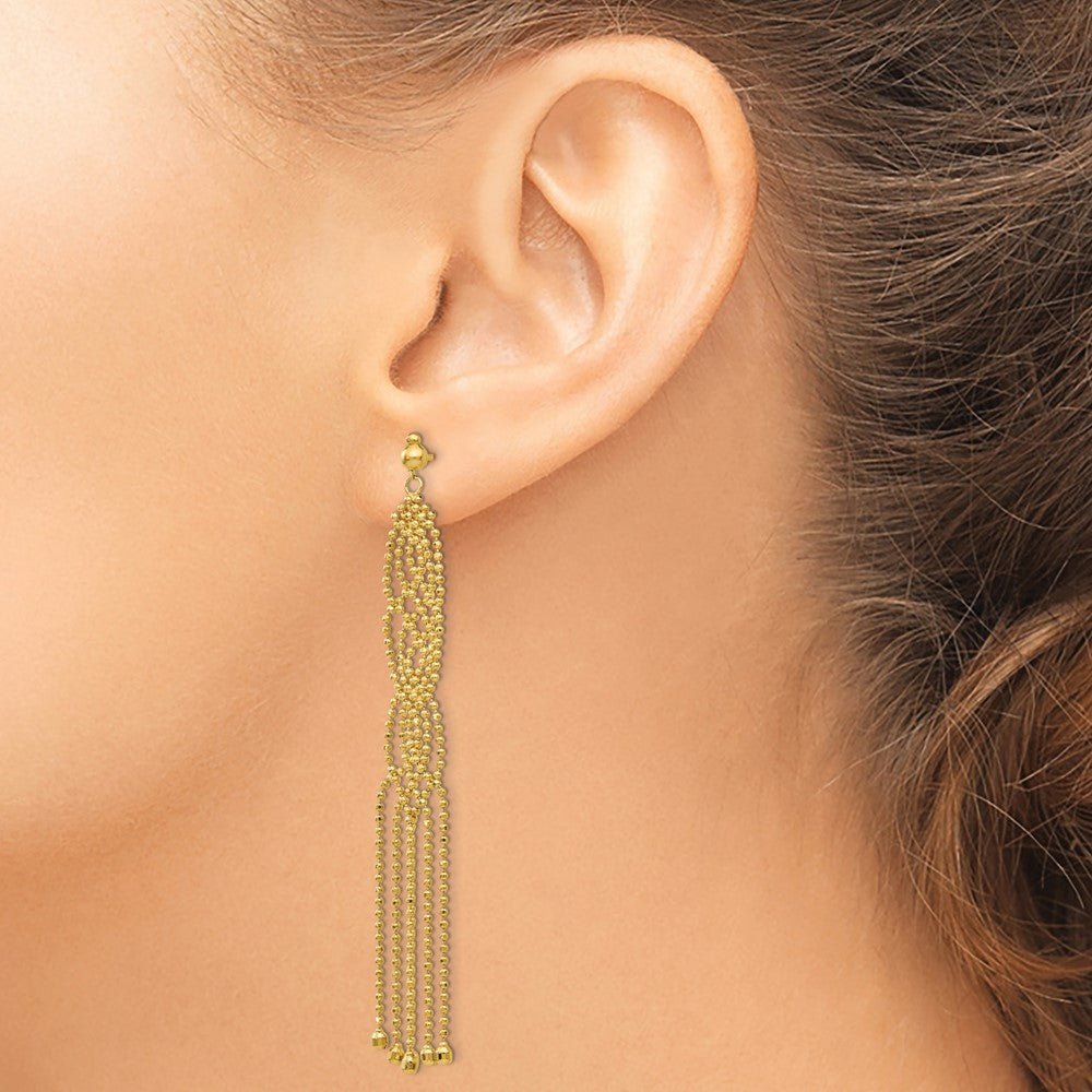 14K Beaded Earrings