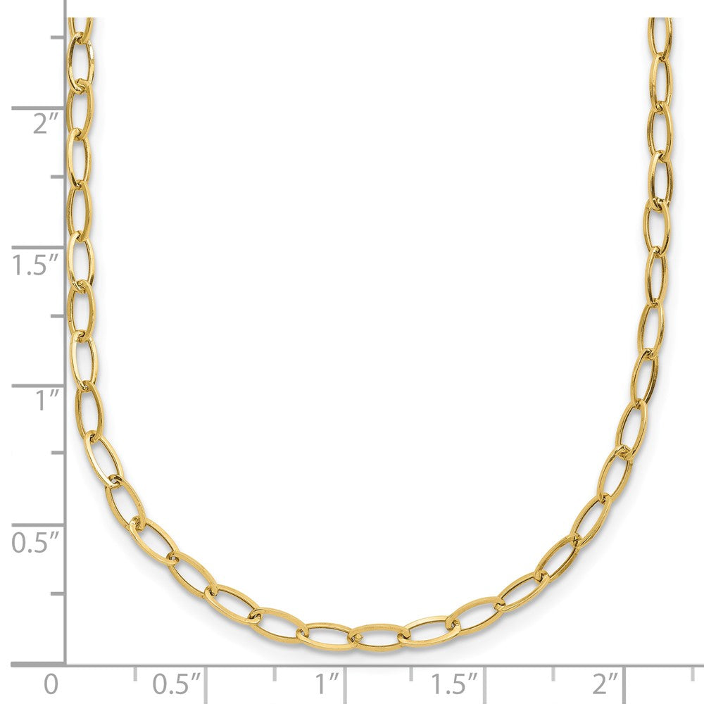 14k Oval Link Necklace