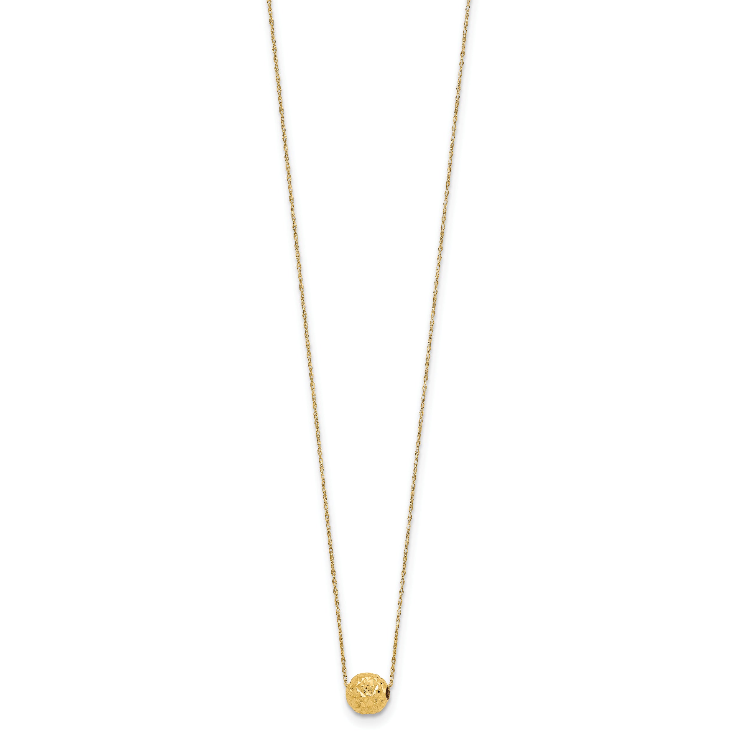 14K Bead Necklace