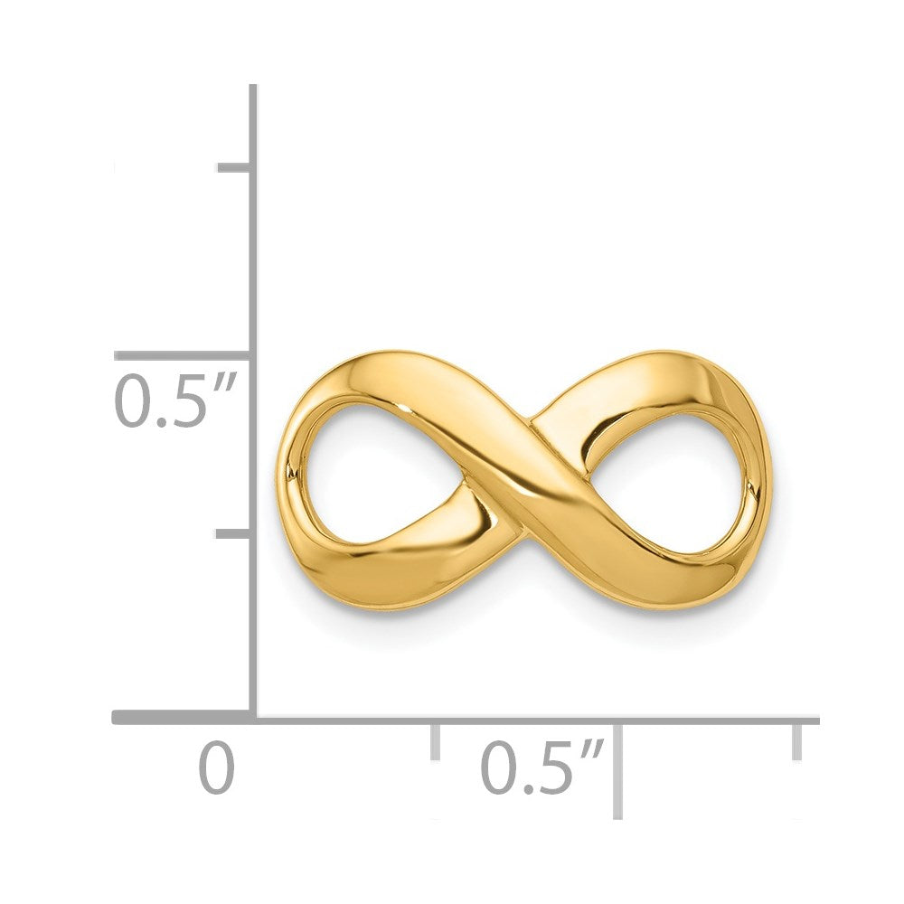 14k Fancy Polished Infinity Figure-8 Slide