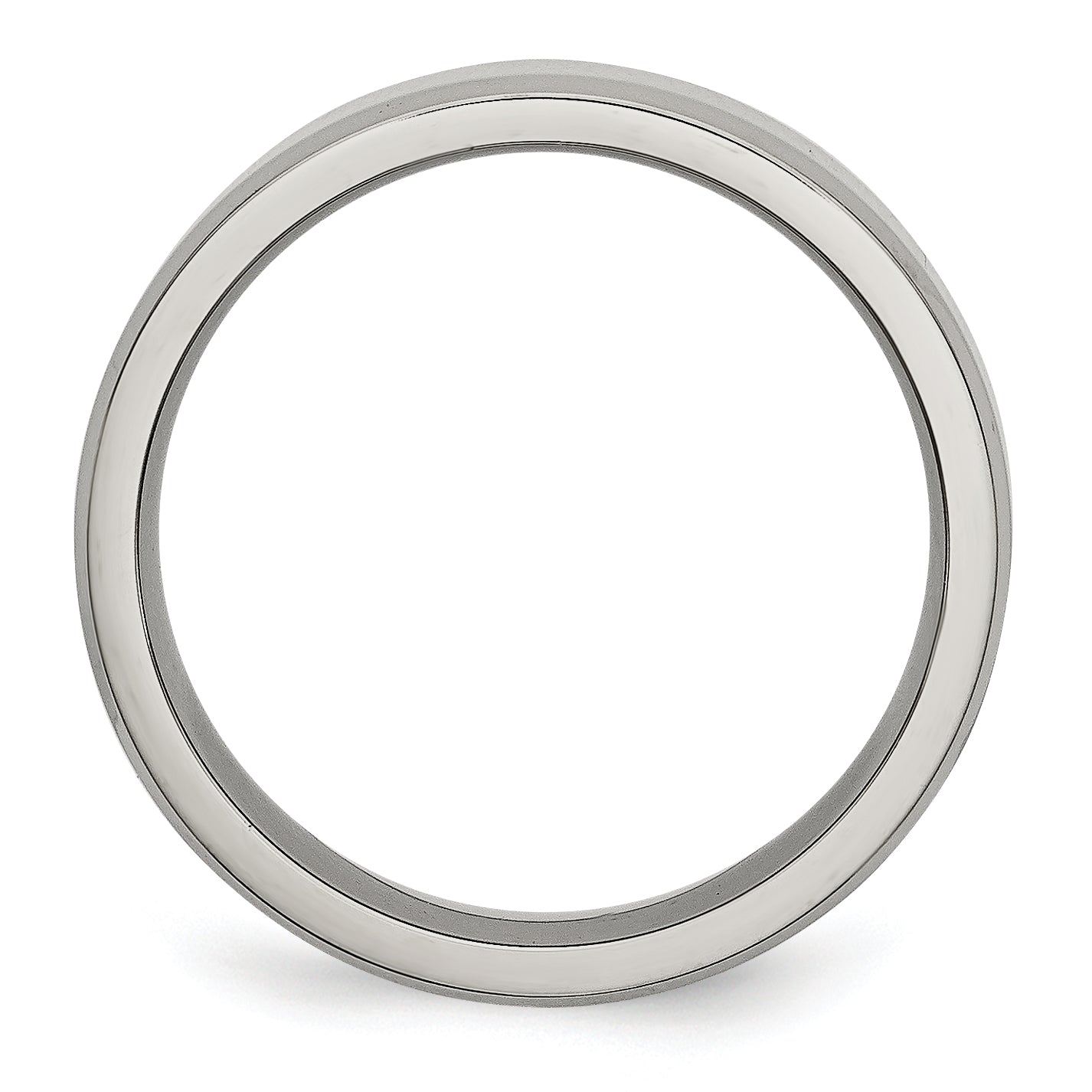Chisel Stainless Steel Polished 6mm Beveled Edge Band
