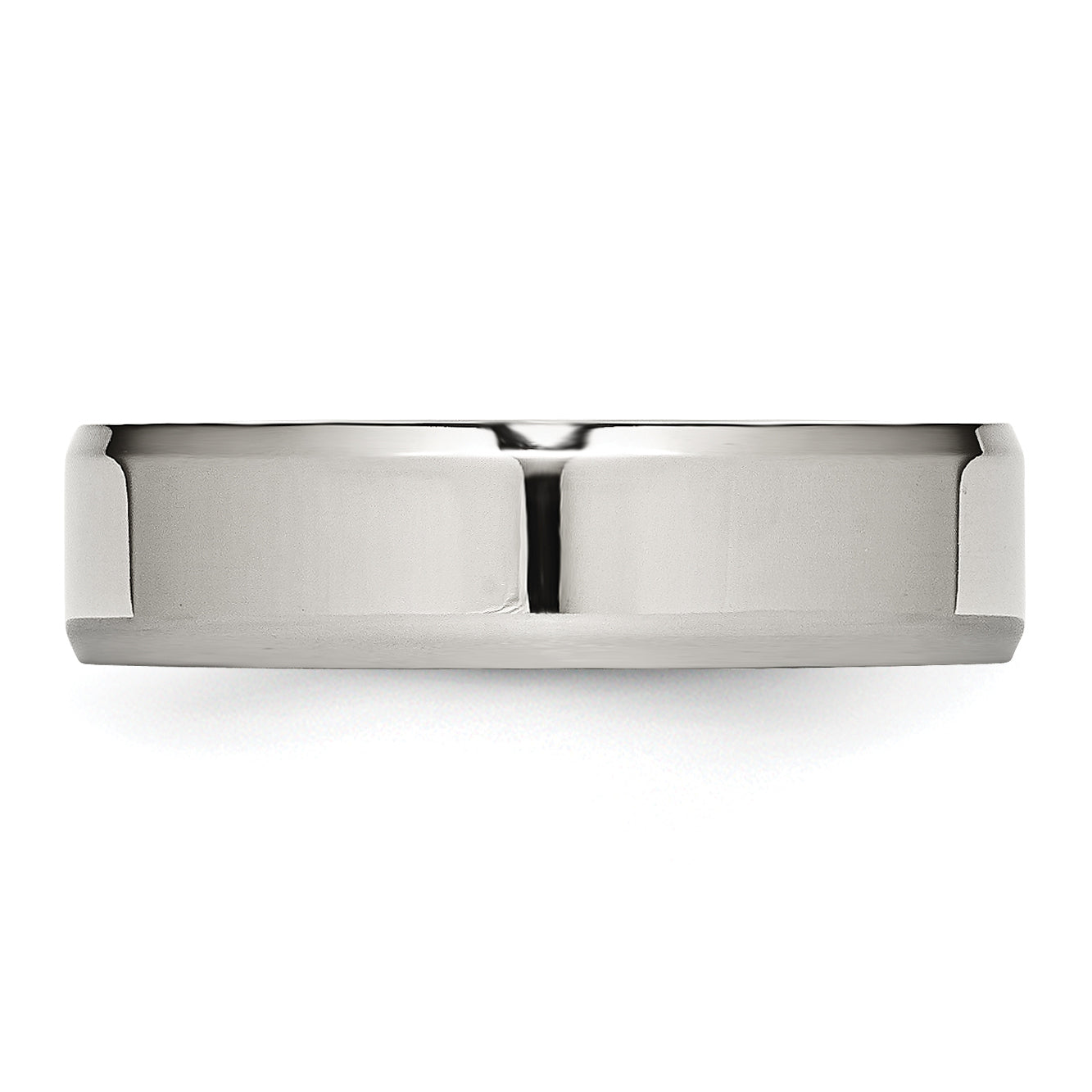 Chisel Stainless Steel Polished 6mm Beveled Edge Band