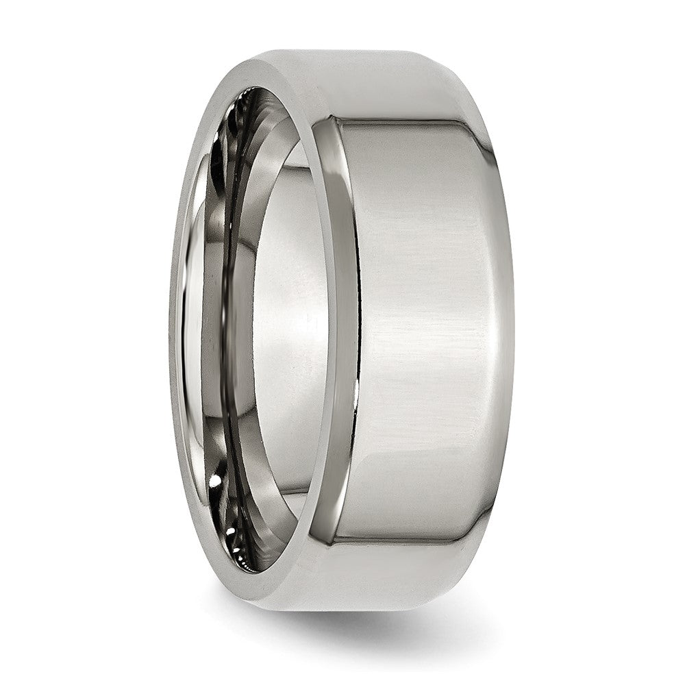 Chisel Stainless Steel Polished 8mm Beveled Edge Band