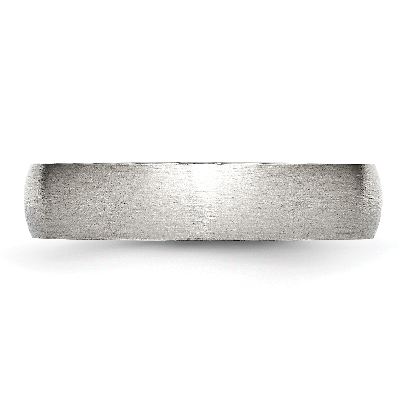Chisel Stainless Steel Brushed 5mm Half Round Band
