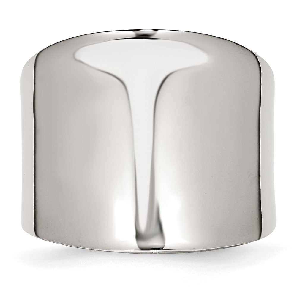 Chisel Stainless Steel Polished Ring