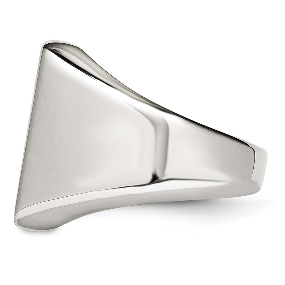 Stainless Steel Polished Signet Ring