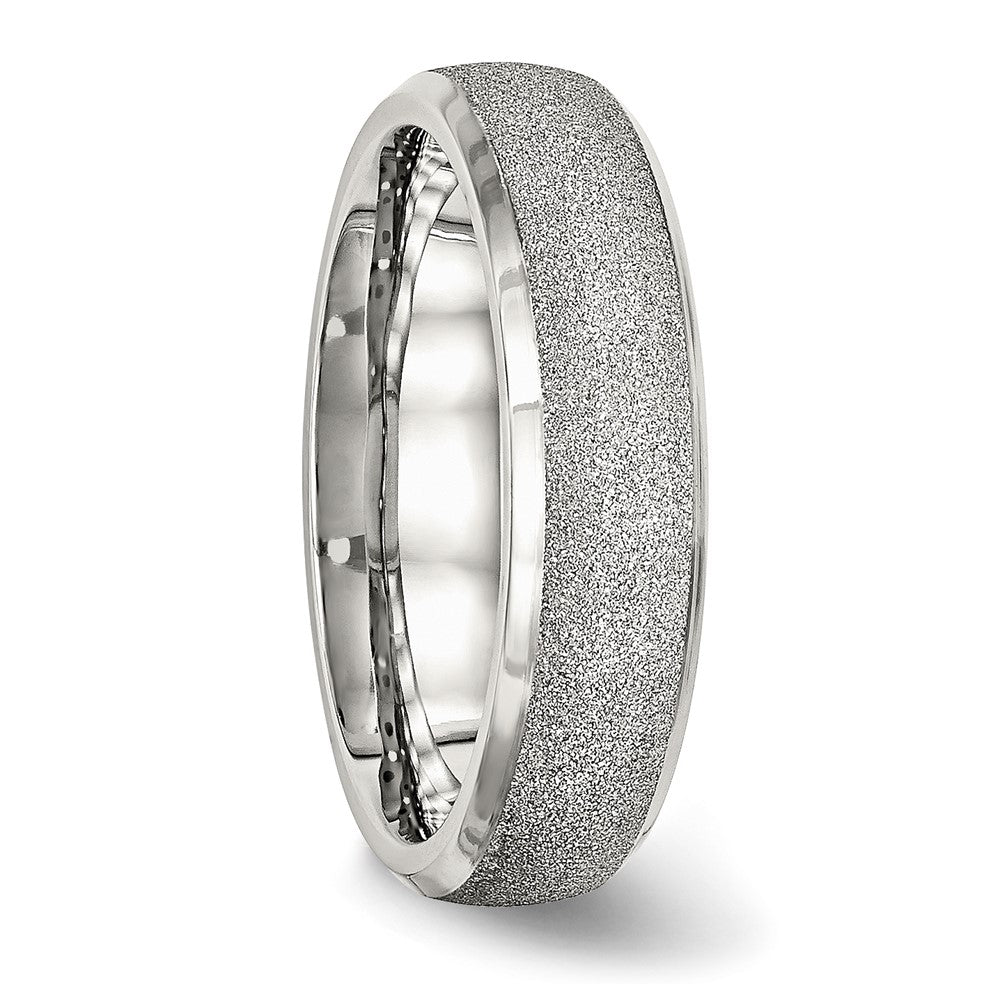 Chisel Stainless Steel Polished Laser Cut 6mm Band