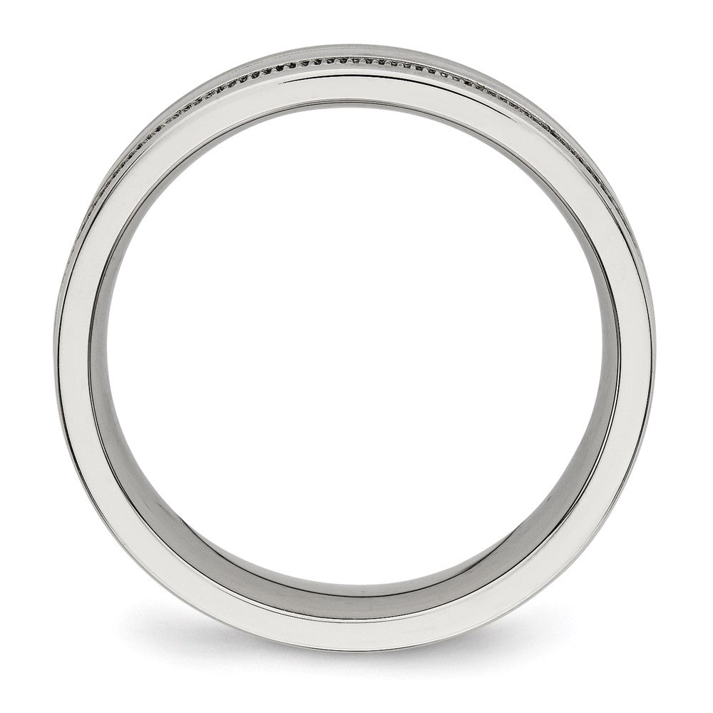 Stainless Steel Polished 6mm Grooved Band