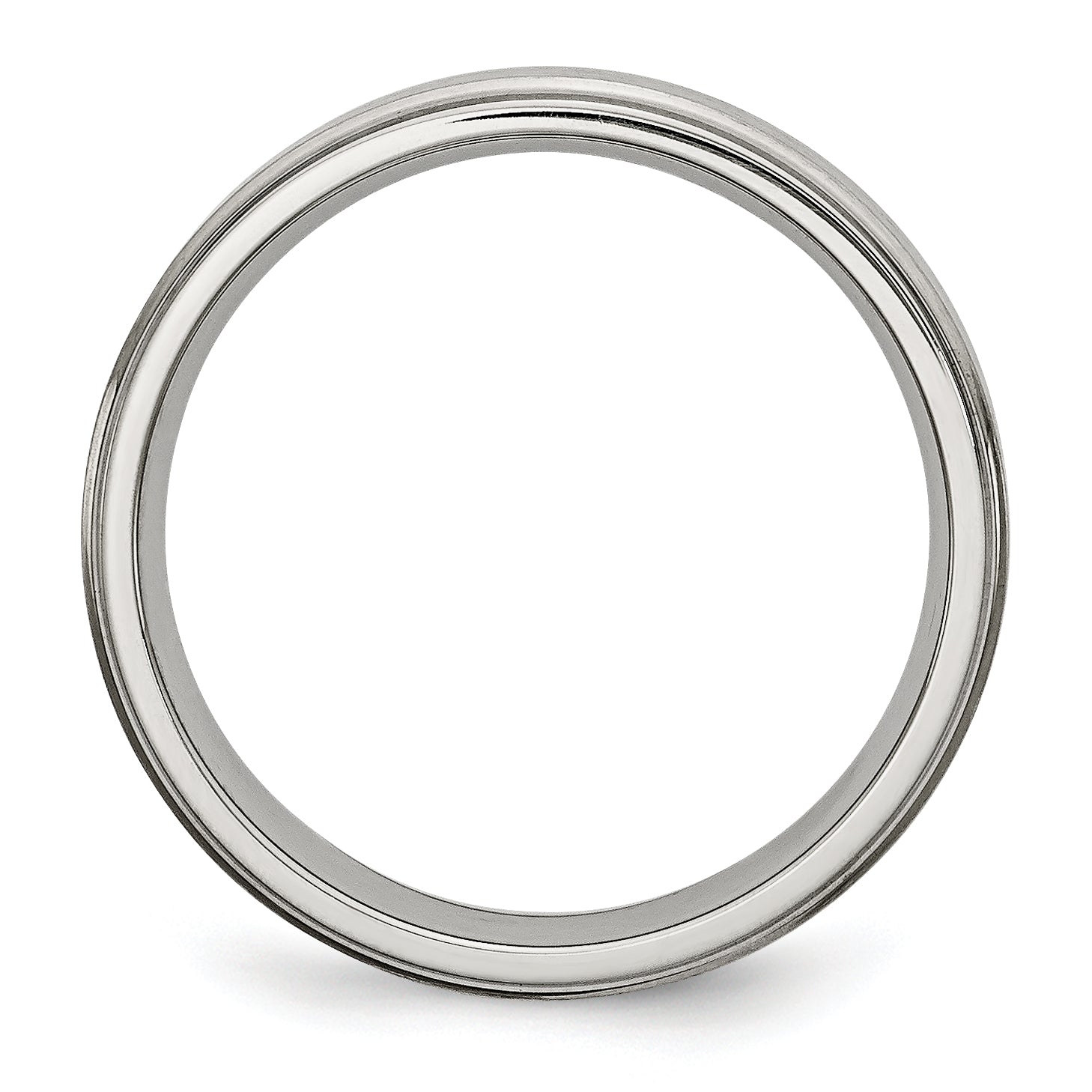 Chisel Stainless Steel Brushed and Polished 6mm Grooved Edge Band