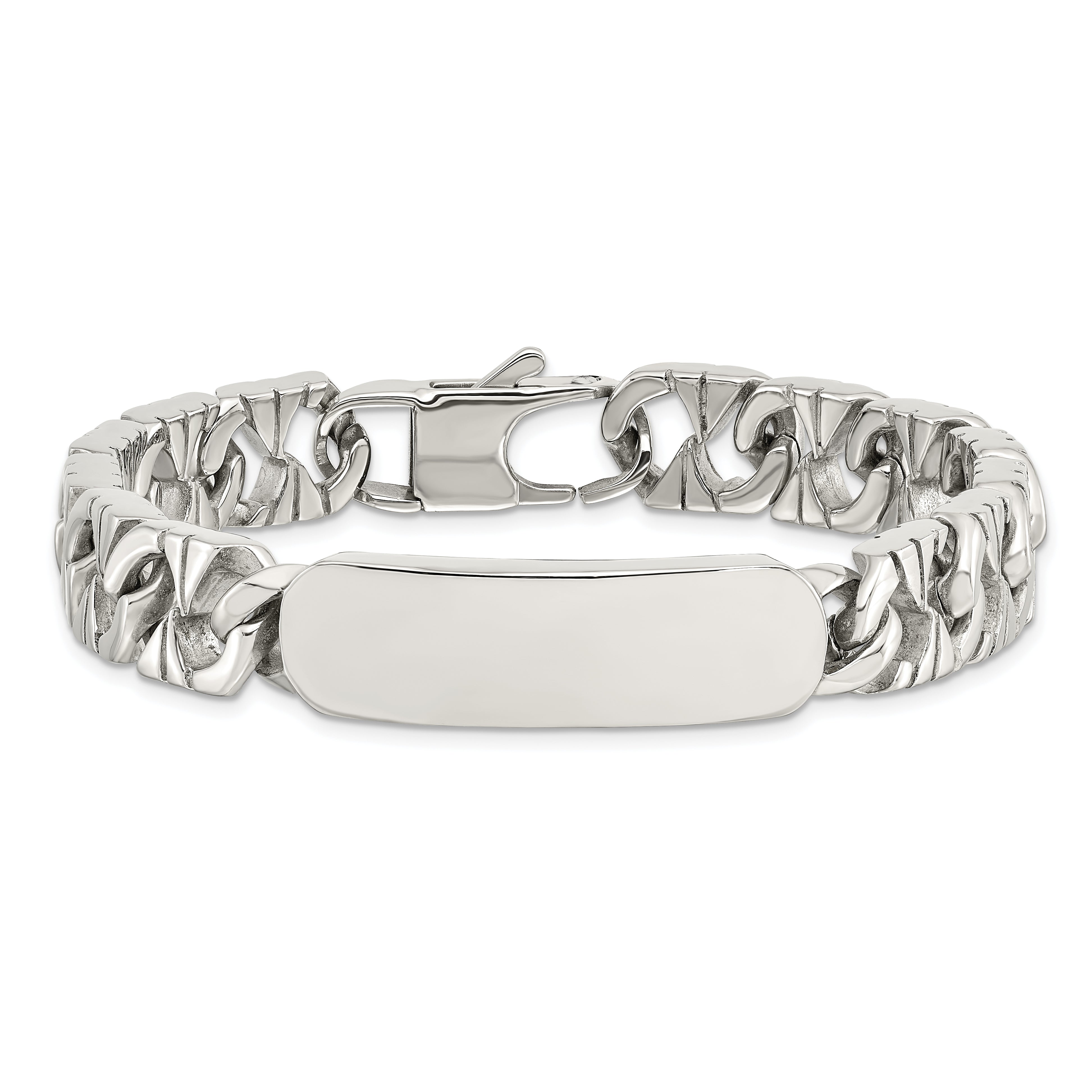 Chisel Stainless Steel Polished 8.5 Inch Id Bracelet