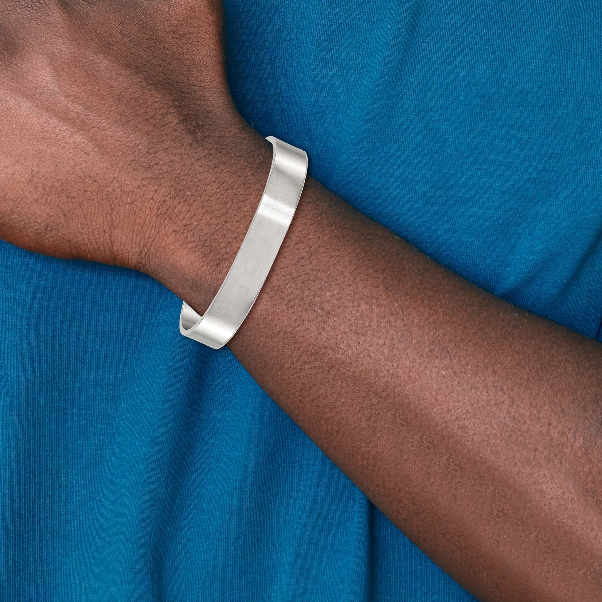 Chisel Stainless Steel Brushed 12mm Cuff Bangle