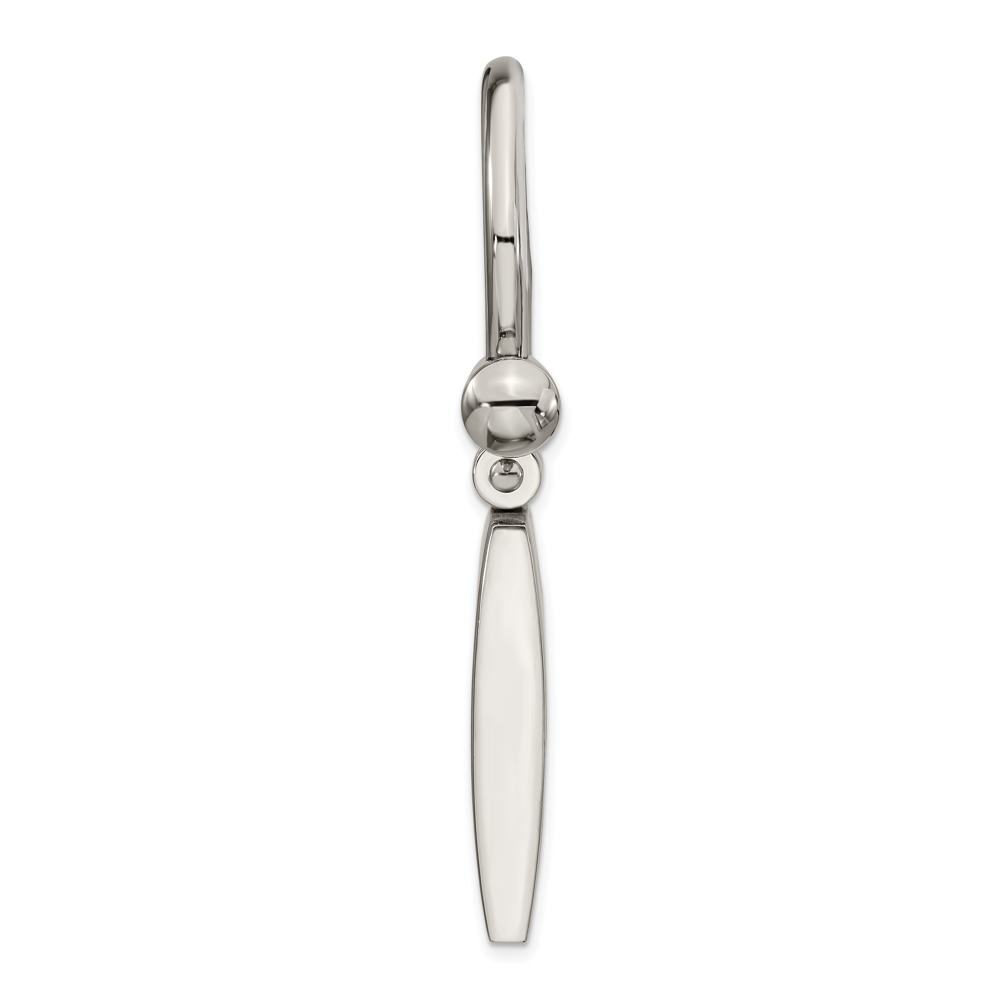 Chisel Stainless Steel Brushed And Polished Key Ring