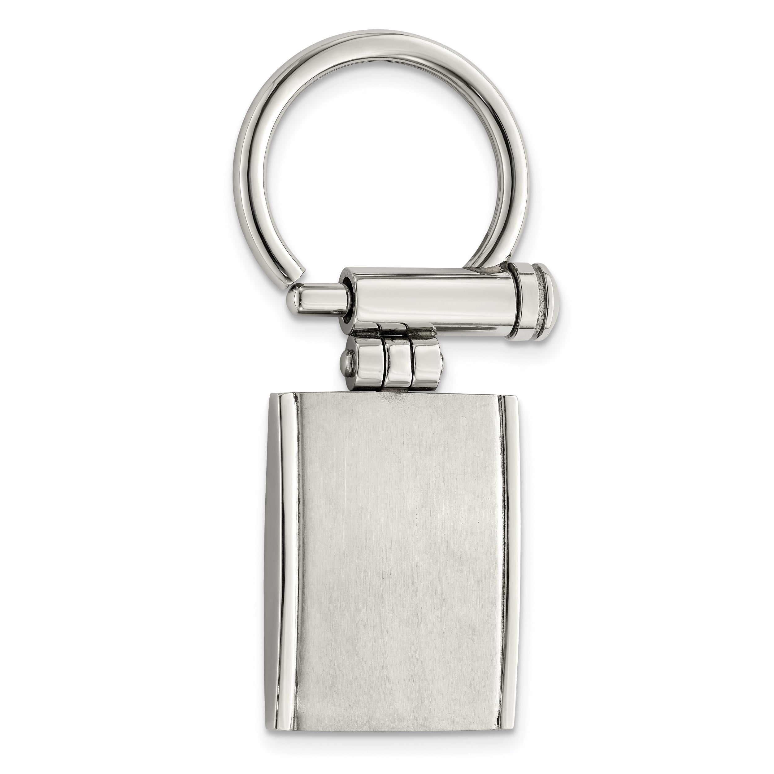 Chisel Stainless Steel Brushed And Polished Key Ring