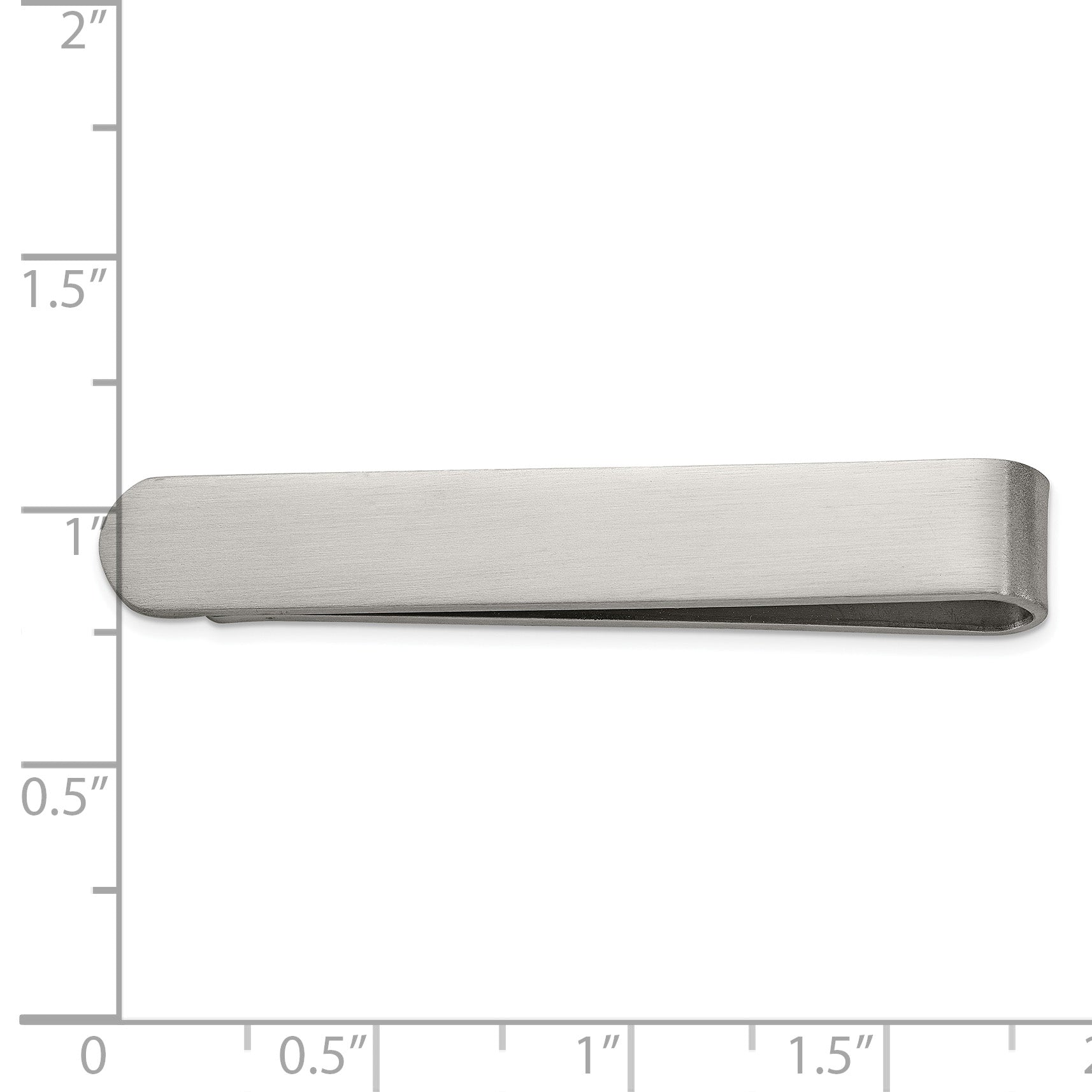 Chisel Stainless Steel Brushed Tie Bar / Money Clip