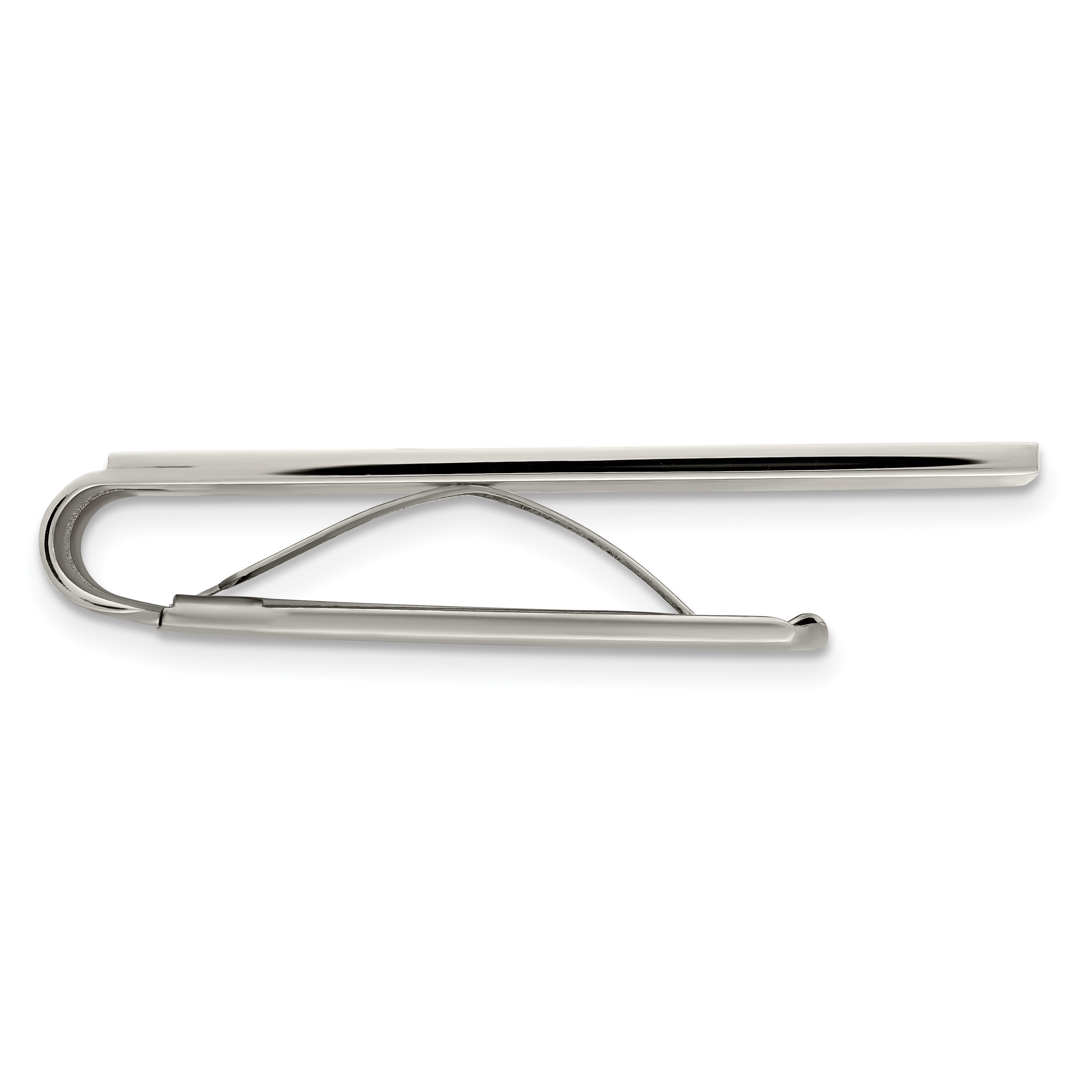 Chisel Stainless Steel Brushed And Polished Yellow Ip-Plated Money Clip