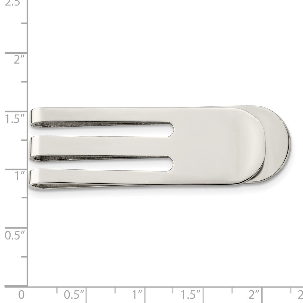 Chisel Stainless Steel Polished Money Clip