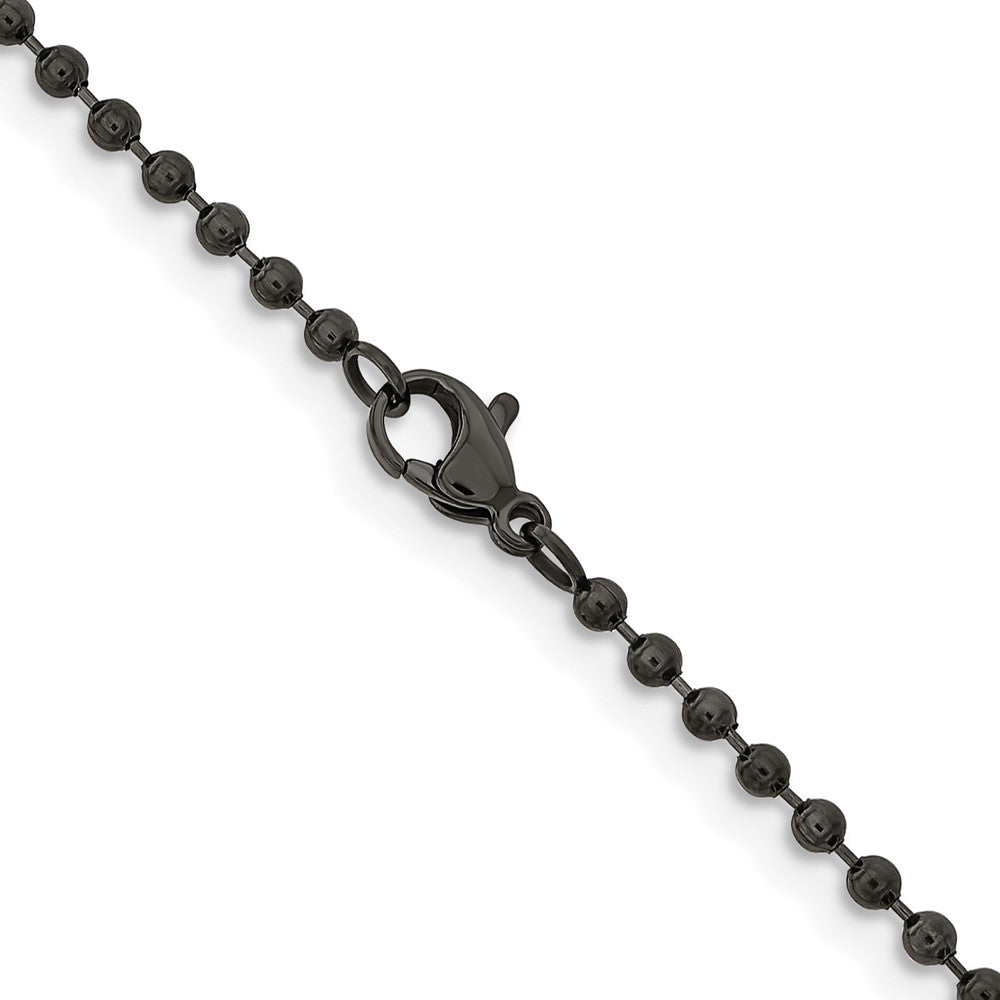 Chisel Stainless Steel Antiqued 2.4mm 22 inch Beaded Ball Chain