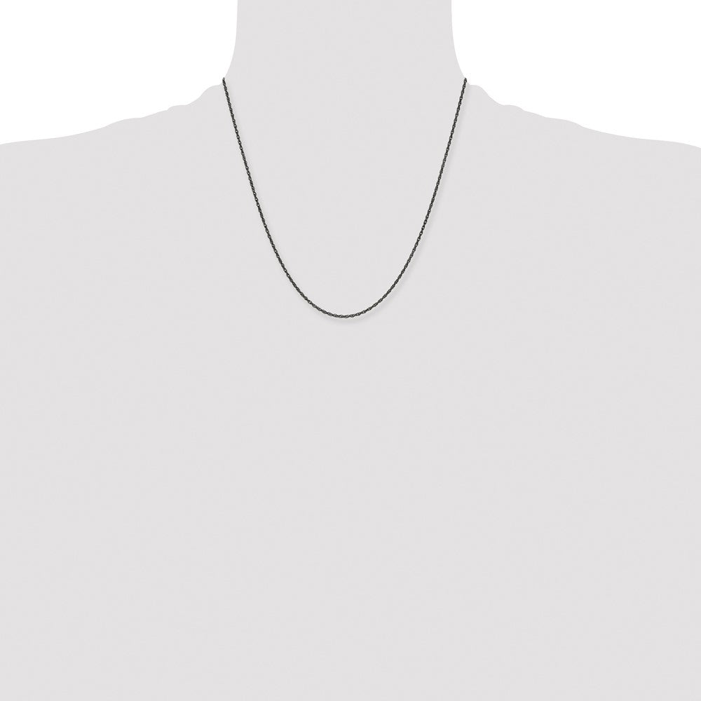 Chisel Stainless Steel Oxidized 2mm 20 inch Fancy Link Chain