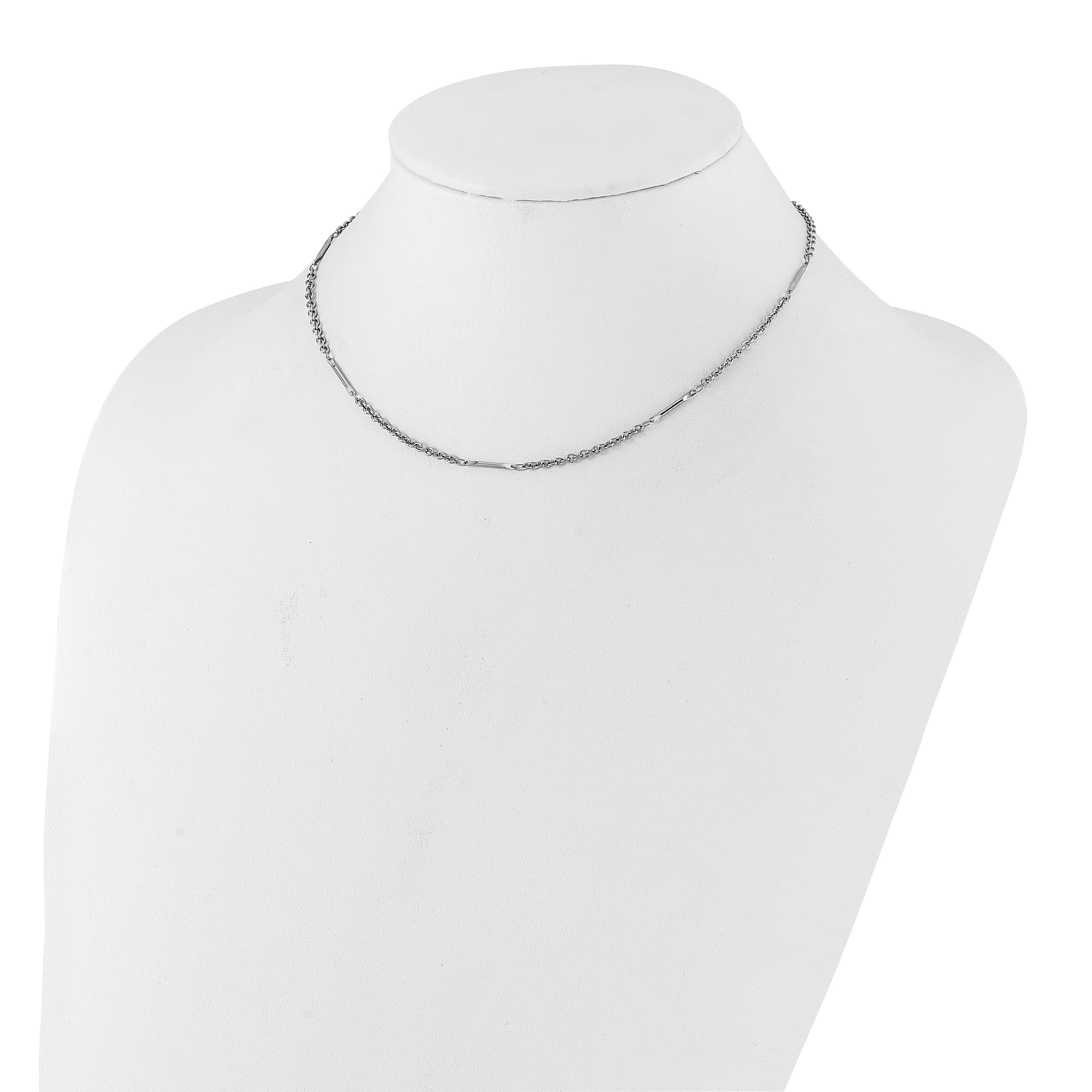 Stainless Steel Polished Fancy Link Necklace