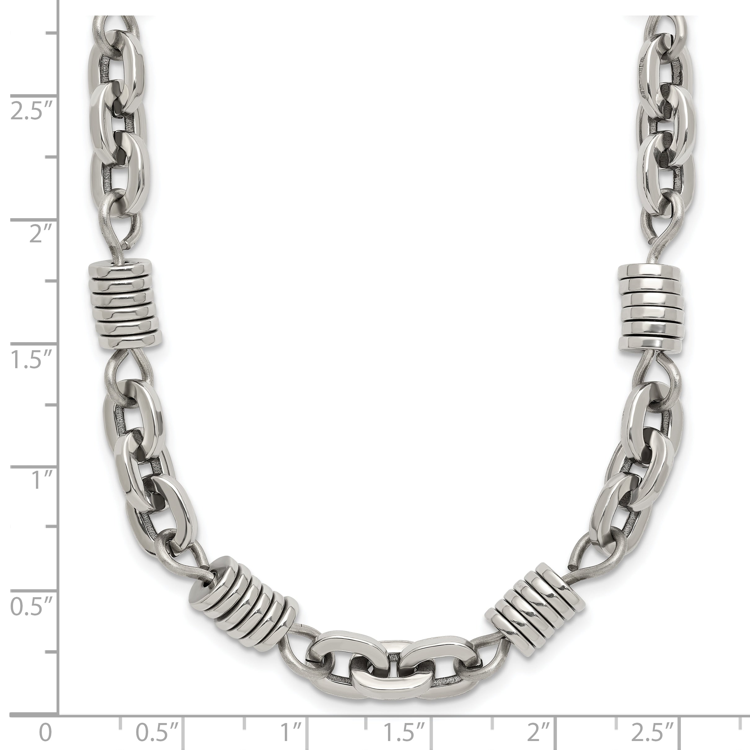 Chisel Stainless Steel Polished 20 inch Necklace