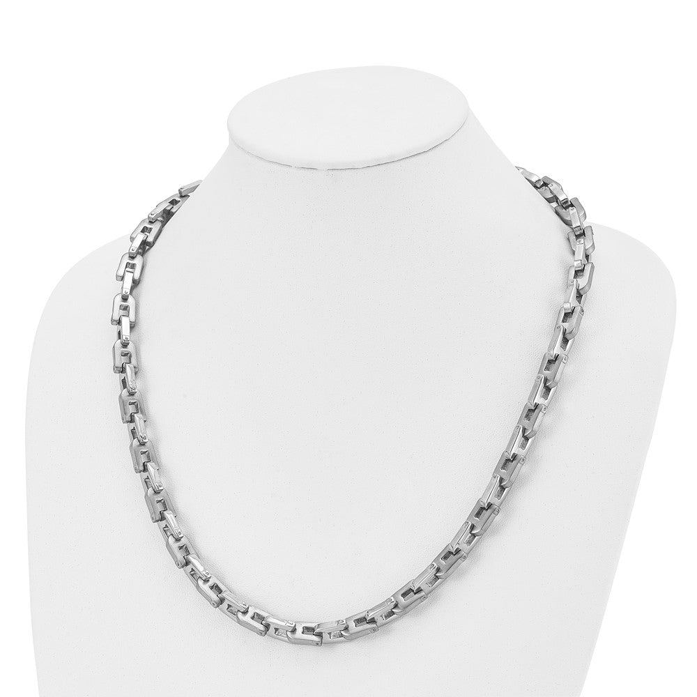 Chisel Stainless Steel Brushed and Polished 24 inch Necklace