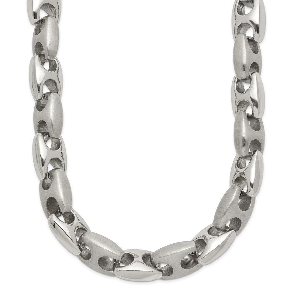 Chisel Stainless Steel Brushed and Polished 20 inch Necklace