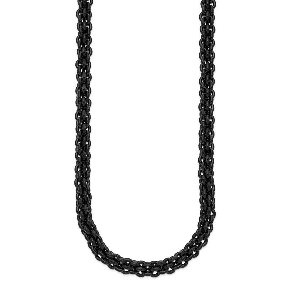 Chisel Stainless Steel Polished Black IP-plated 24 inch Necklace