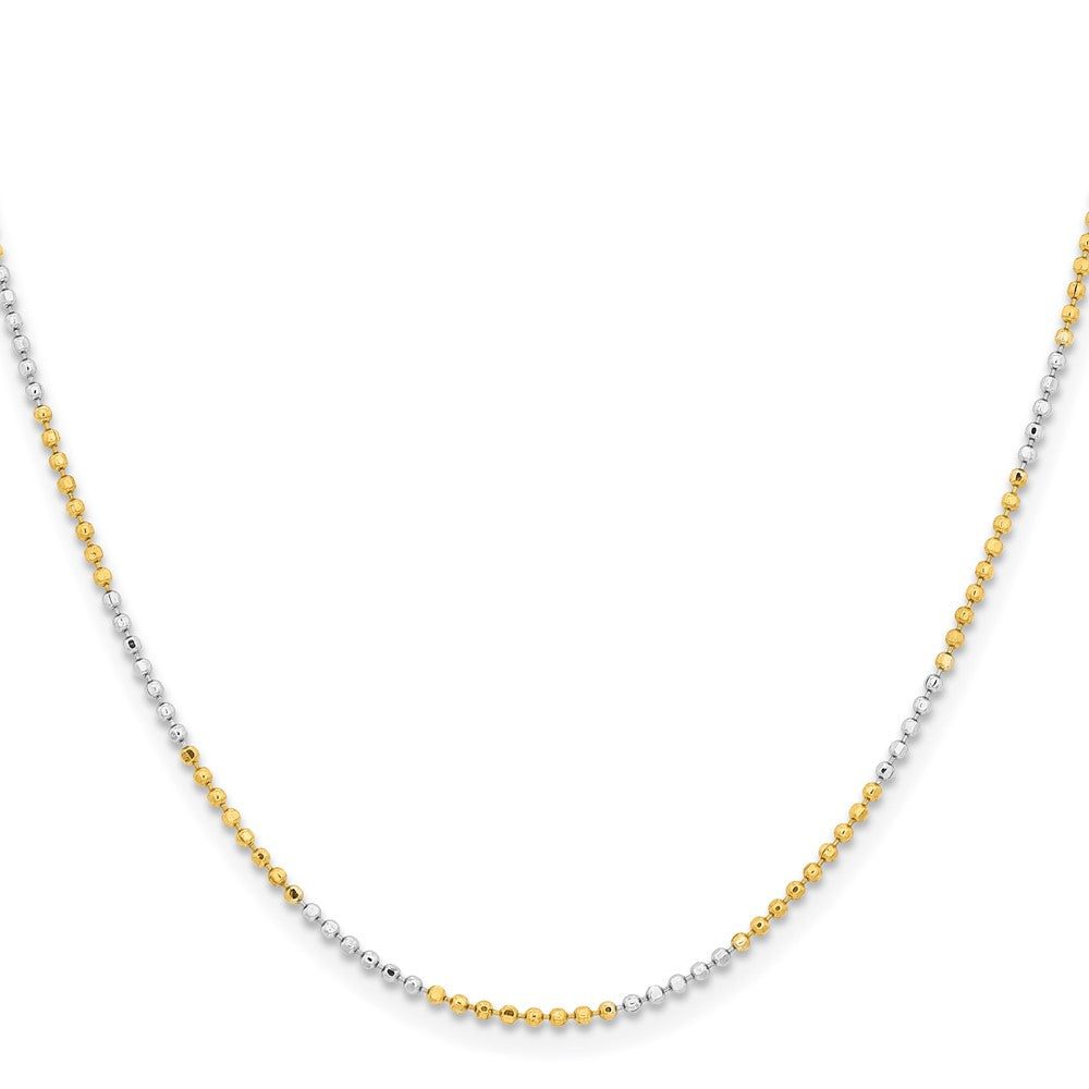 Chisel Two-tone Brass 1.5mm 18 inch Ball Chain
