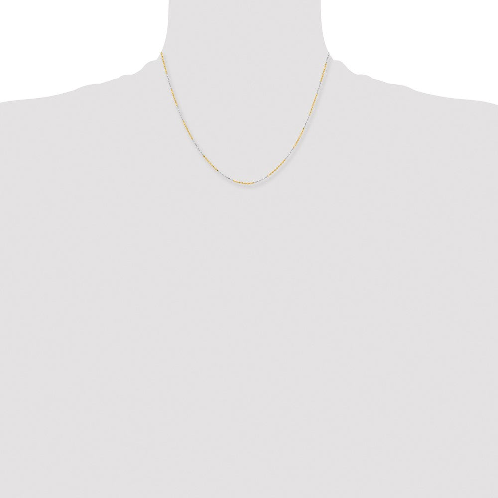 Chisel Two-tone Brass 1.5mm 18 inch Ball Chain