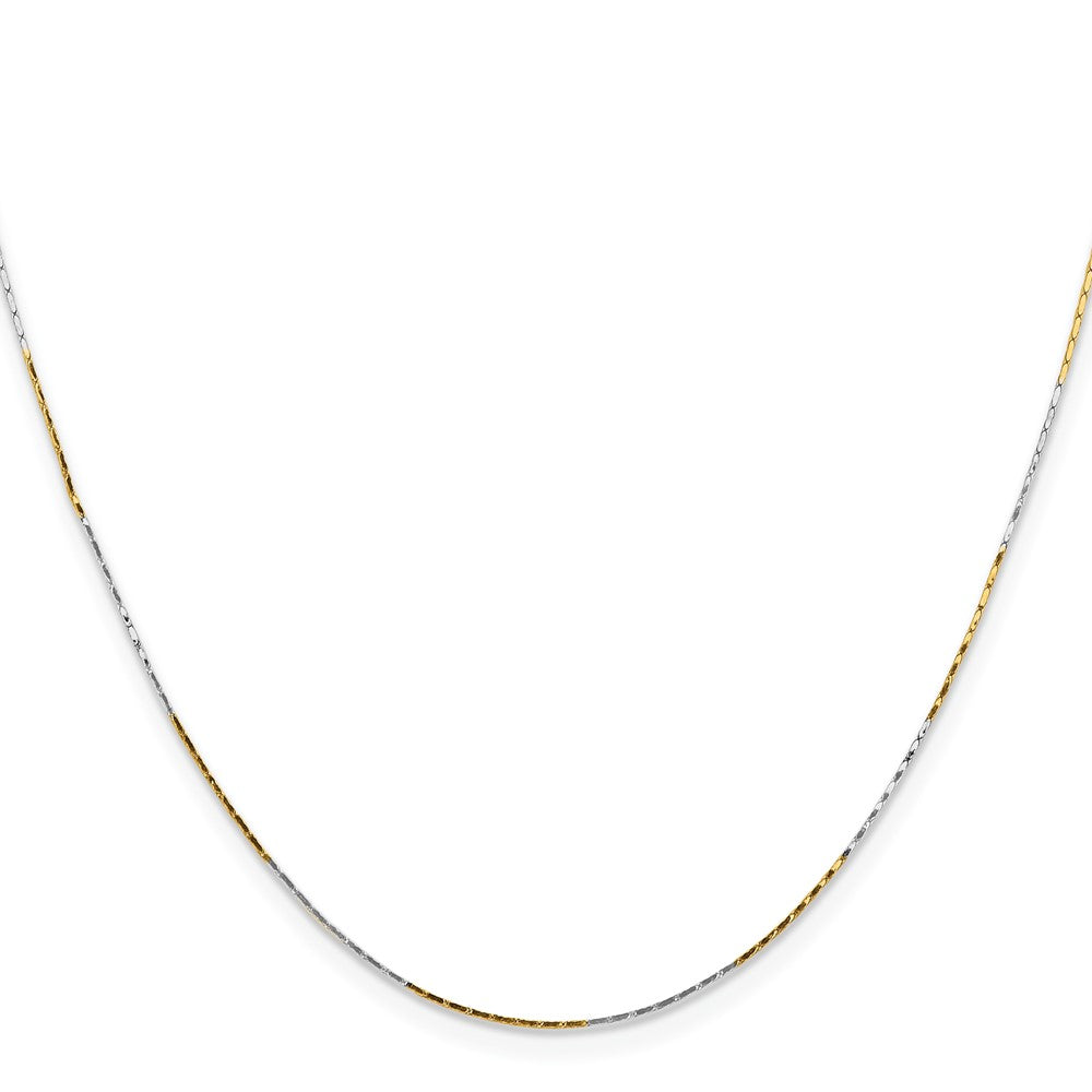 Chisel Two-tone Brass 0.85mm 24 inch Fancy Chain