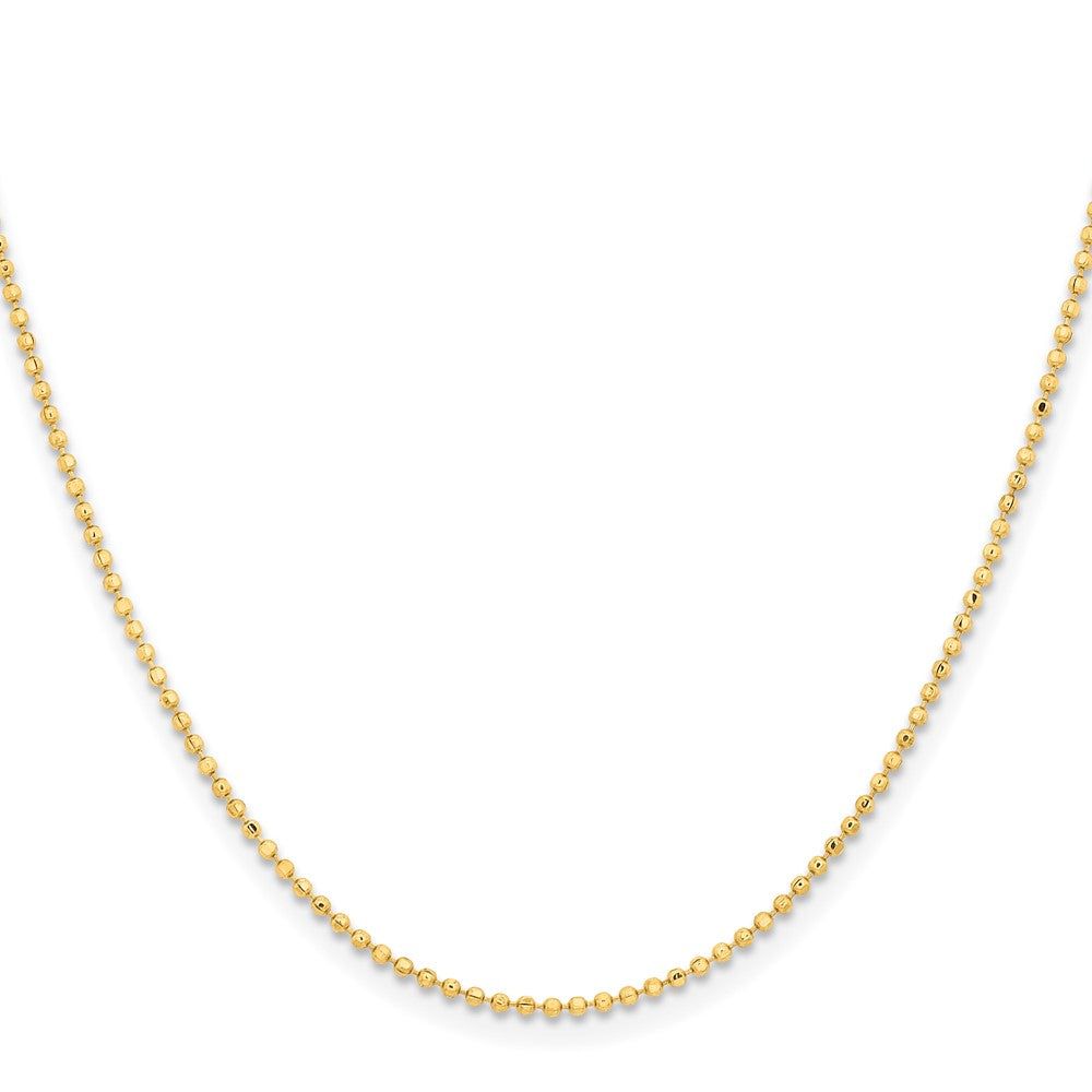 Chisel Gold-tone Brass 1.50mm Plated 16 inch Ball Chain
