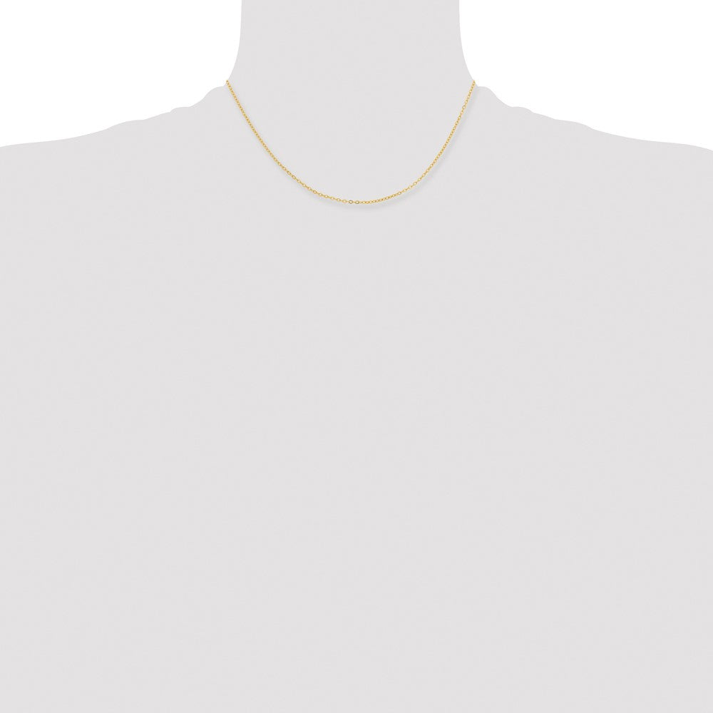Chisel Gold-tone Brass 1.70mm Plated 16 inch Rolo Chain
