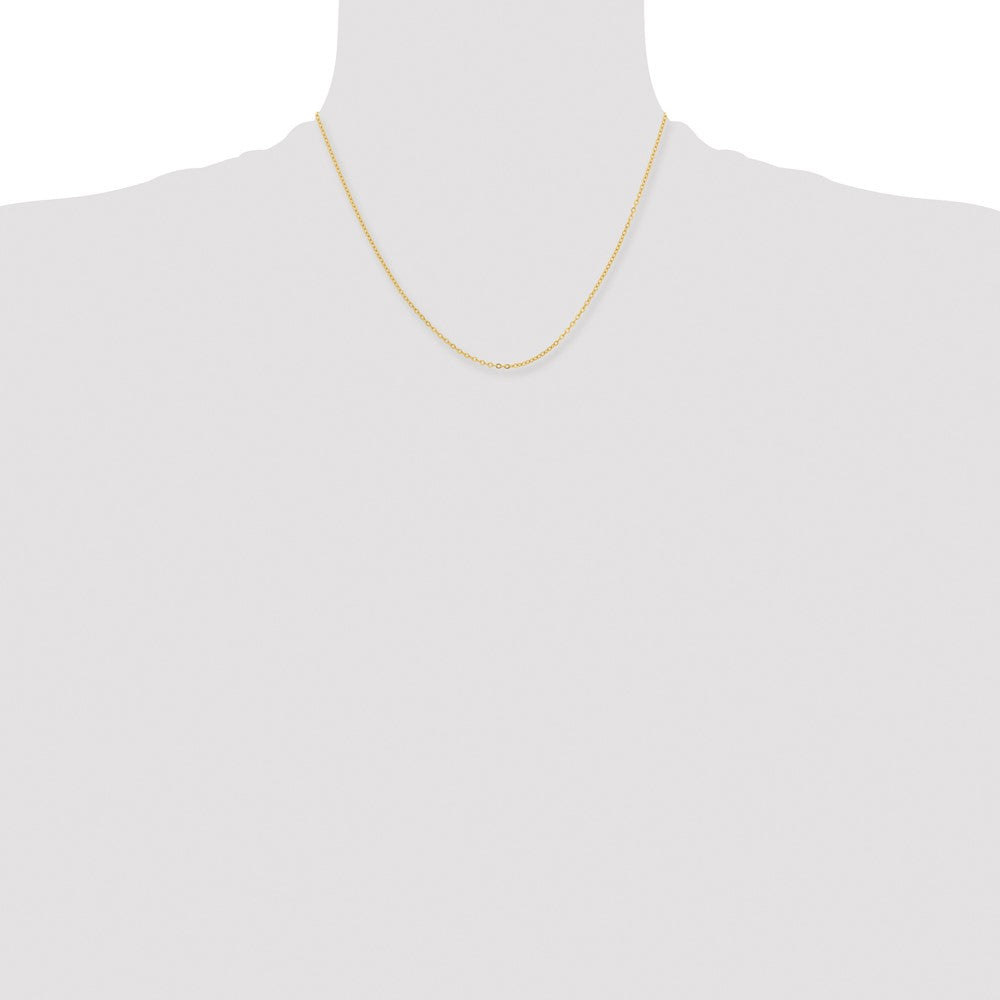 Chisel Gold-tone Brass 1.70mm Plated 18 inch Rolo Chain