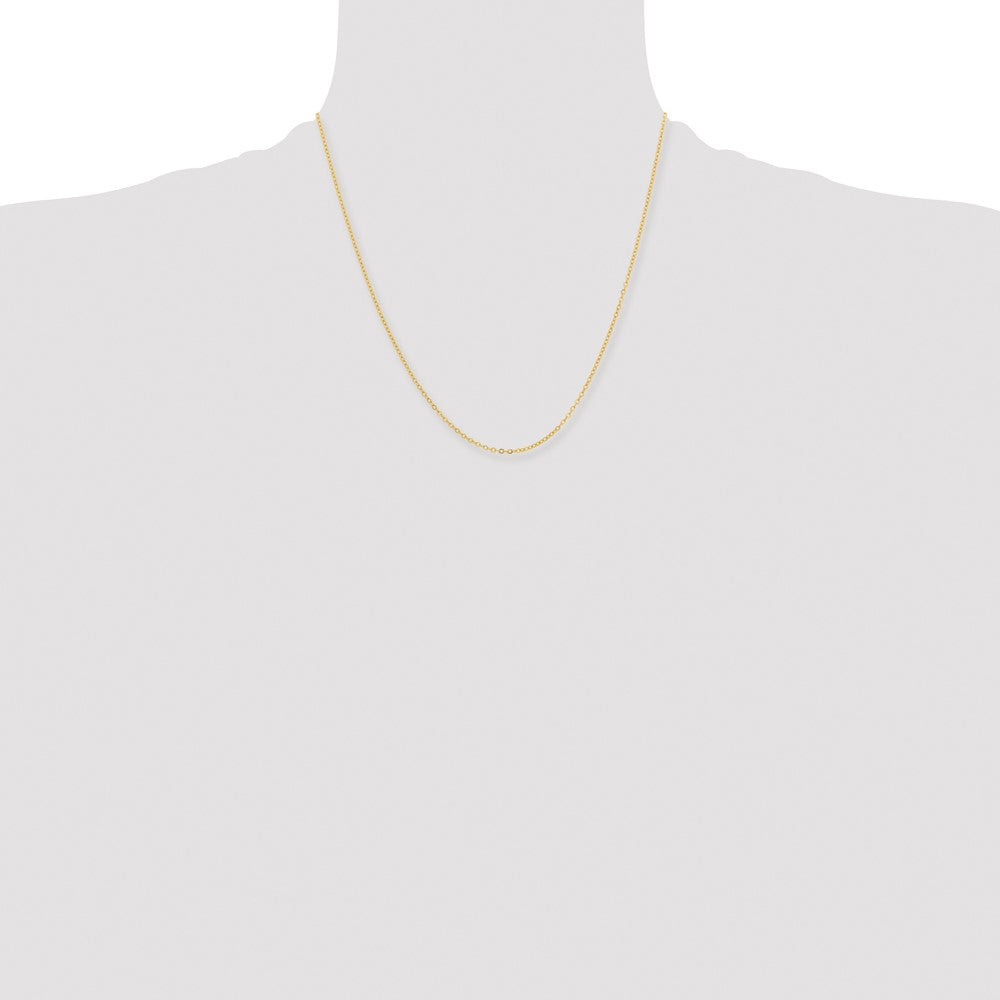 Chisel Gold-tone Brass 1.70mm Plated 20 inch Rolo Chain