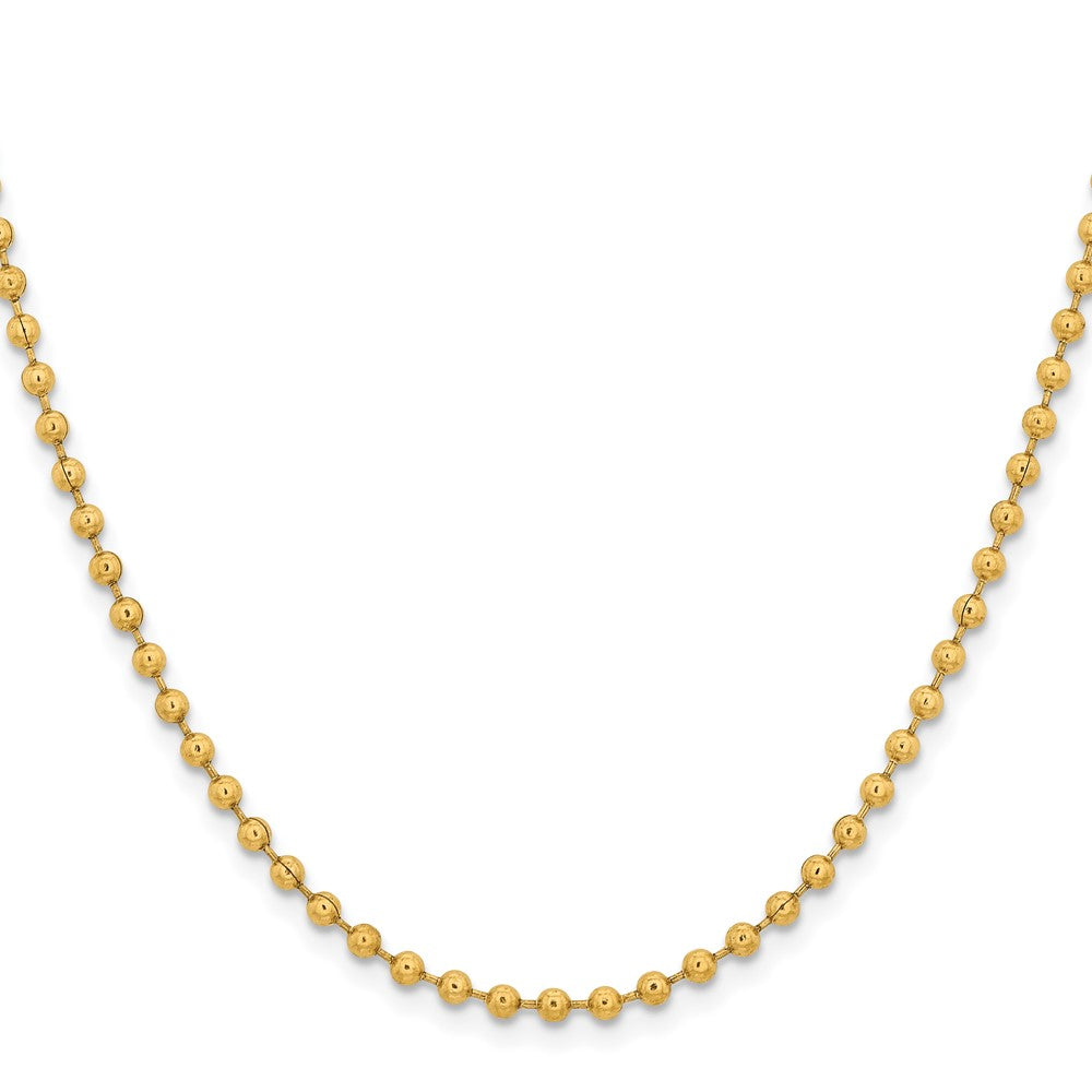 Chisel Stainless Steel Polished Yellow IP-plated 3mm 22 inch Ball Chain