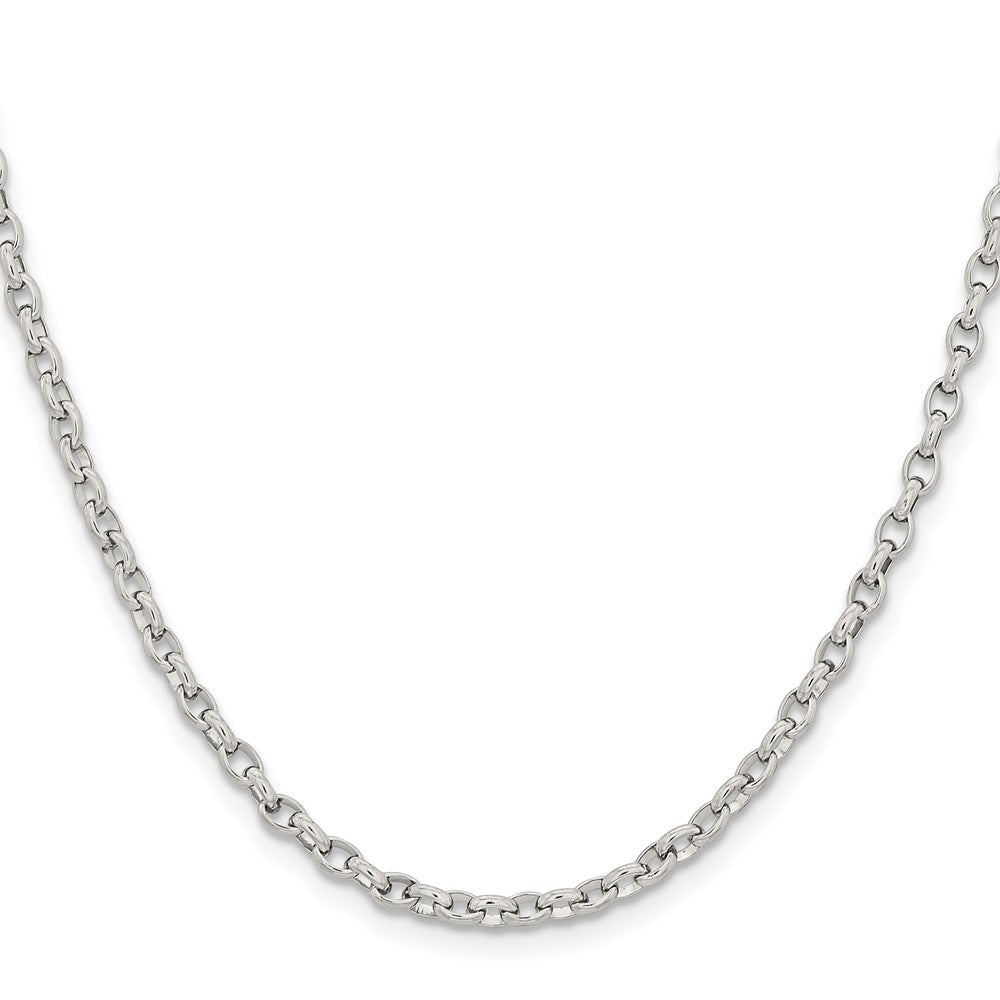 Chisel Stainless Steel Polished 3.2mm 18 inch Cable Chain