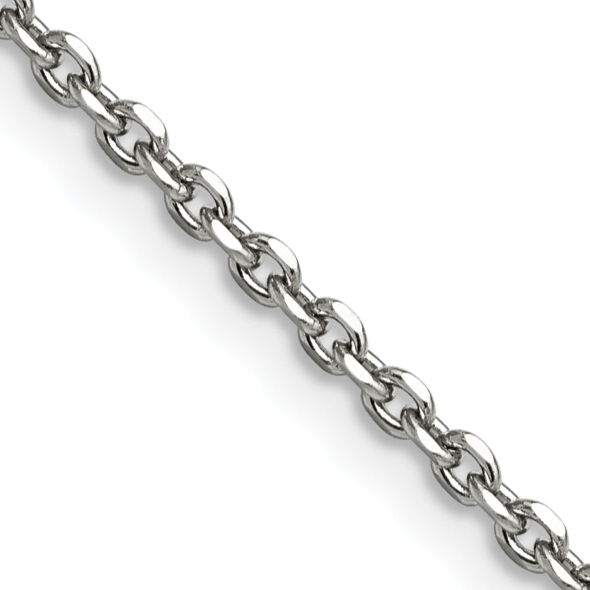 Chisel Stainless Steel Polished 2.7mm 20 inch Cable Chain