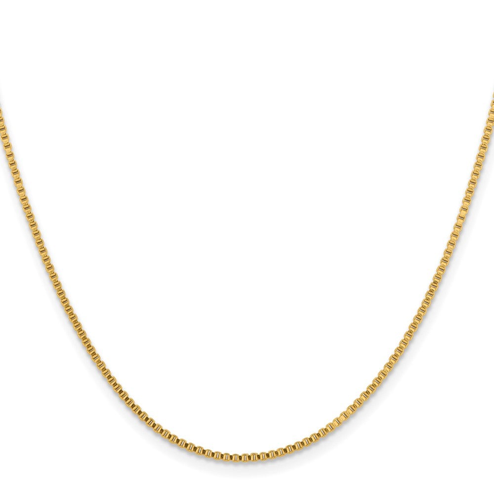 Chisel Stainless Steel Polished Yellow IP-plated 1.5mm 18 inch Box Chain