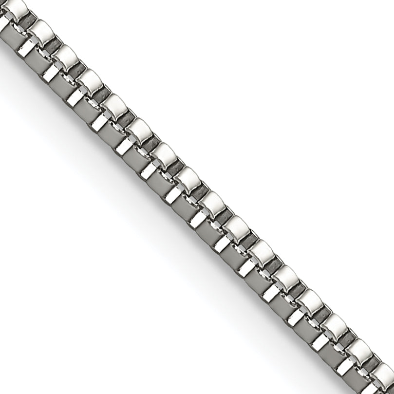 Chisel Stainless Steel Polished 2mm 18 inch Box Chain